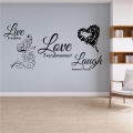 Sticker mare perete, Live Love Laugh